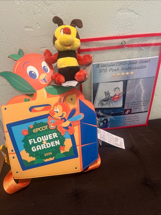 Epcot Other - #2471**EPCOT Flower & Garden 2026 Kids Backpack with Bee Plush